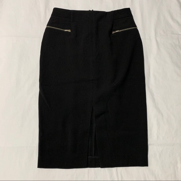H&M Black Pencil Skirt With Zipper Detail - Picture 4 of 15